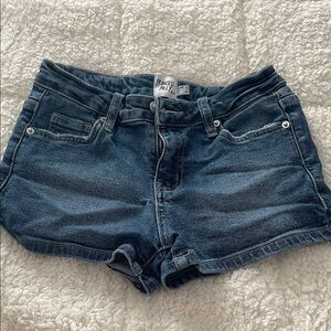 Princess Polly short denim jean shorts.